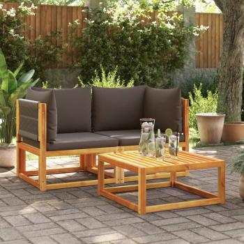 ARDEBO.de - Garten-Ecksofas mit Kissen 2 Stk. Massivholz Akazie