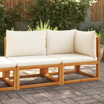 ARDEBO.de - Gartensofa mit Kissen 2-Sitzer Massivholz Akazie