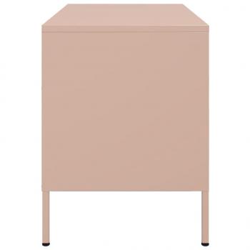 TV-Schrank Rosa 68x39x50,5 cm Stahl