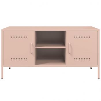 TV-Schrank Rosa 100,5x39x50,5 cm Stahl