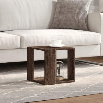 Couchtisch Braun Eichen-Optik 32x32x30 cm Holzwerkstoff