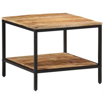 ARDEBO.de - Couchtisch 55x55x45 cm Raues Massivholz Mango