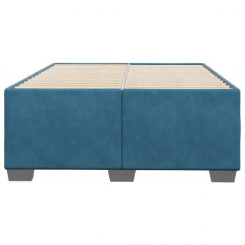 Bettgestell Blau 120x190 cm Samt