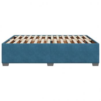 Bettgestell Blau 140x190 cm Samt