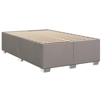 Boxspringbett mit Matratze Taupe 120x200 cm Stoff