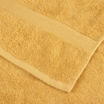 Premium-Handtücher SOLUND 2 Stk. Gold 100x200 cm 600 g/m²