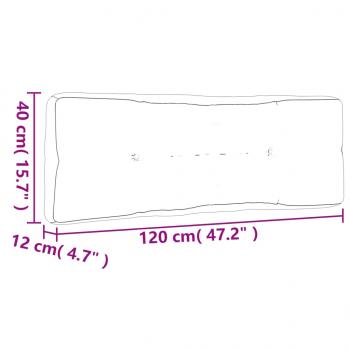 Palettenkissen Königsblau 120x40x12 cm Stoff