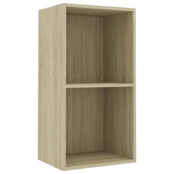 Bücherregal 2 Fächer Sonoma-Eiche 40x30x76,5 cm Holzwerkstoff