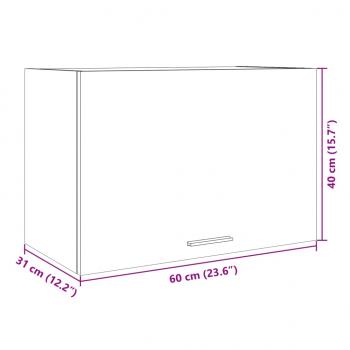 Hängeschrank Sonoma-Eiche 60x31x40 cm Holzwerkstoff