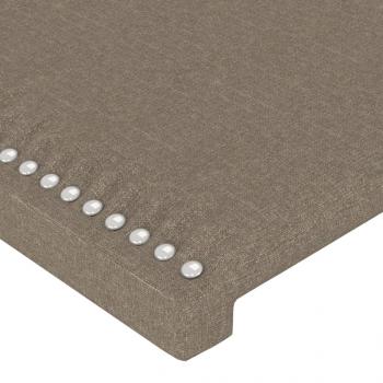 Bettgestell ohne Matratze Taupe 120x200 cm Stoff