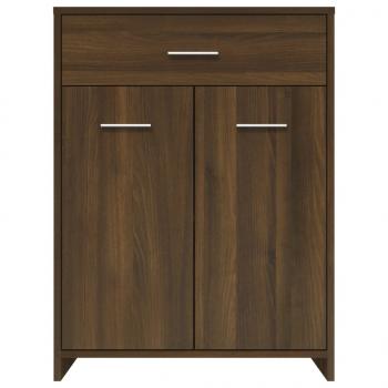 Badezimmerschrank Braun Eichen-Optik 60x33x80 cm Holzwerkstoff