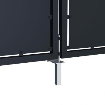 Gartentor Stahl 400 x 175 cm Anthrazit