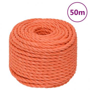 ARDEBO.de - Arbeitsseil Orange 14 mm 50 m Polypropylen