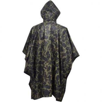 Wasserdichter Armee-Regenponcho für Camping/Wandern Tarnung