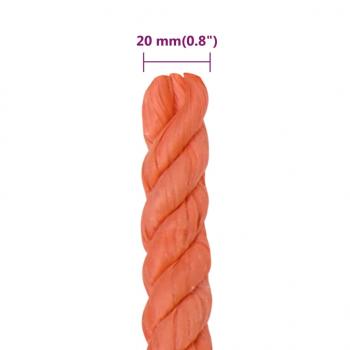 Arbeitsseil Orange 20 mm 50 m Polypropylen