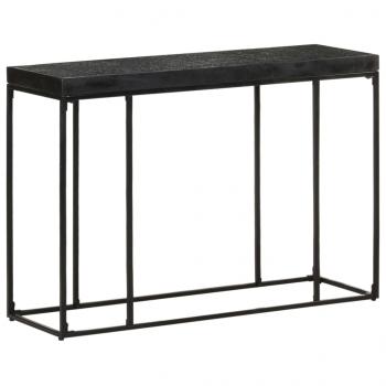 ARDEBO.de - Konsolentisch Schwarz 110x35x76 cm Massivholz Akazie und Mango