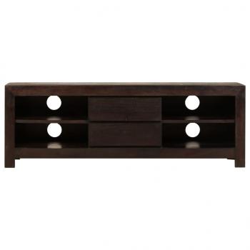 TV-Schrank Massivholz Akazie 120x30x40 cm Dunkelbraun