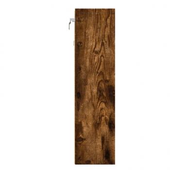 Vitrinenschrank Räuchereiche 100x15x58 cm Holzwerkstoff