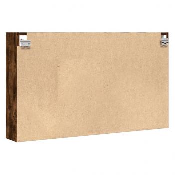 Vitrinenschrank Räuchereiche 100x15x58 cm Holzwerkstoff