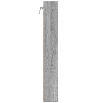 Vitrinenschrank Grau Sonoma 100x8,5x58 cm Holzwerkstoff