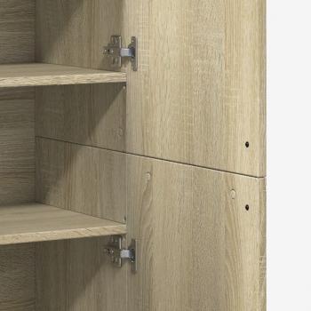 Highboard Sonoma-Eiche 80x35x180 cm Holzwerkstoff