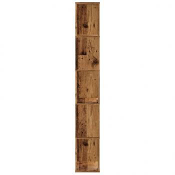 Bücherregal 5 Böden Altholz 45x23,5x162,5 cm Holzwerkstoff