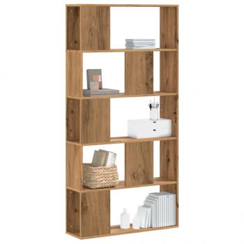 ARDEBO.de - Bücherregal 5 Böden Artisan-Eiche 80,5x23,5x162,5 Holzwerkstoff