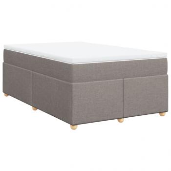 Boxspringbett mit Matratze Taupe 120x200 cm Stoff