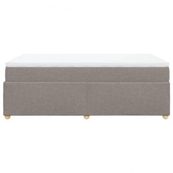 Boxspringbett mit Matratze Taupe 120x200 cm Stoff