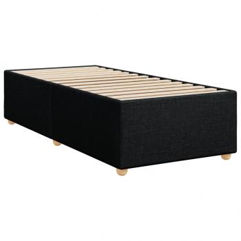 Boxspringbett mit Matratze Schwarz 90x190 cm Stoff