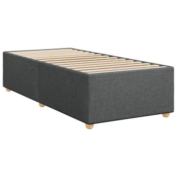 Boxspringbett mit Matratze Dunkelgrau 90x190 cm Stoff