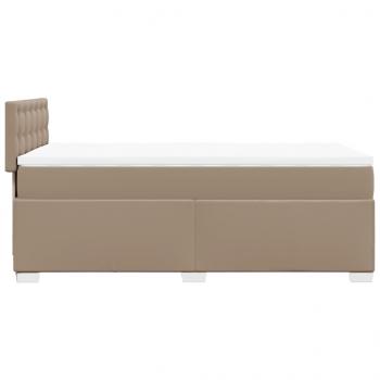 Boxspringbett Matratze Cappuccino-Braun 100x200cm Kunstleder