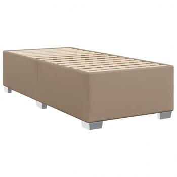 Boxspringbett Matratze Cappuccino-Braun 100x200cm Kunstleder