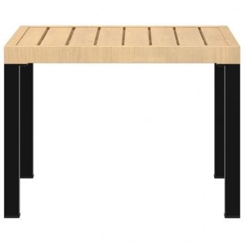 Garten-Couchtisch 55x55x39,5 cm Pulverbeschichteter Stahl