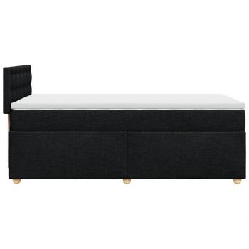 Boxspringbett mit Matratze Schwarz 90x190 cm Stoff