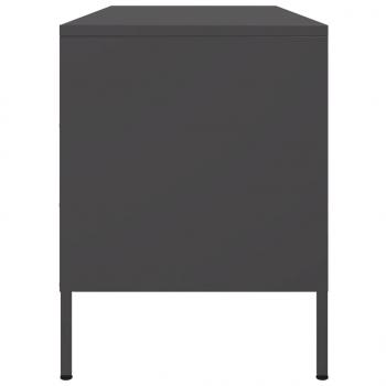 TV-Schrank Schwarz 100,5x39x50,5 cm Stahl