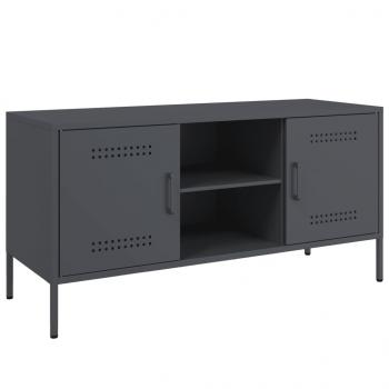 TV-Schrank Anthrazit 100,5x39x50,5 cm Stahl