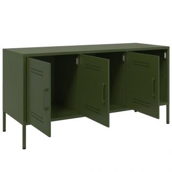 TV-Schrank Olivgrün 100,5x39x50,5 cm Stahl