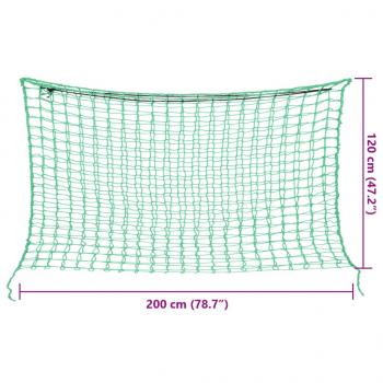 Heunetze 2 Stk. Rechteckig Grün 200x120 cm PP