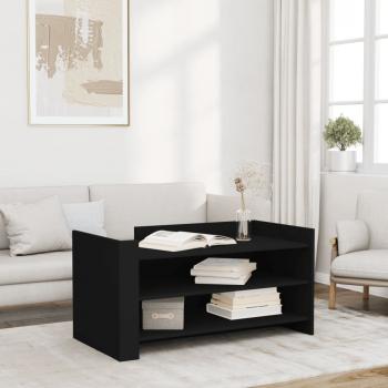 ARDEBO.de - Couchtisch Schwarz 100x50x50 cm Holzwerkstoff