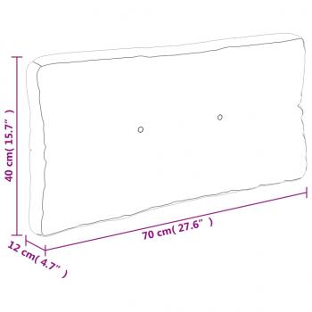 Palettenkissen Knallgrün 70x40x12 cm Stoff