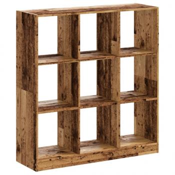 Bücherregal Altholz-Optik 102x32x108 cm Holzwerkstoff