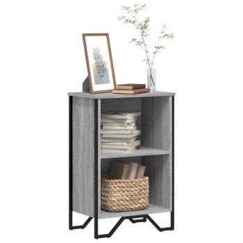 ARDEBO.de - Bücherregal Grau Sonoma 50x31x74,5 cm Holzwerkstoff