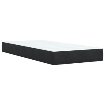 Boxspringbett mit Matratze Schwarz Samt