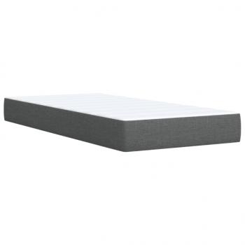 Boxspringbett mit Matratze Dunkelgrau Stoff