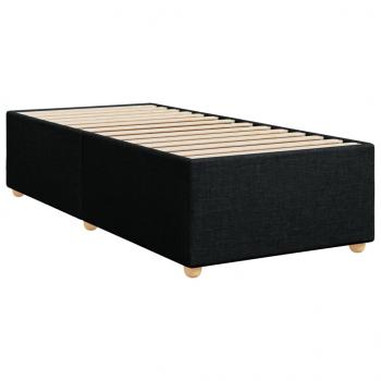 Boxspringbett mit Matratze Schwarz Stoff