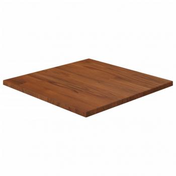 ARDEBO.de - Tischplatte Quadratisch Dunkelbraun 40x40x1,5cm Eiche Behandelt