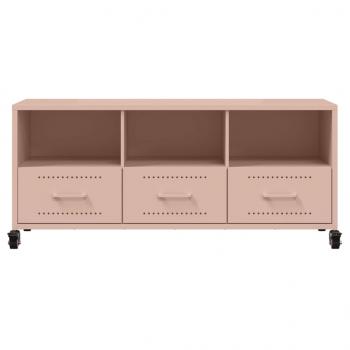 TV-Schrank Rosa 100,5x39x43,5 cm Stahl