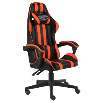 ARDEBO.de - Gaming-Stuhl Schwarz und Orange Kunstleder