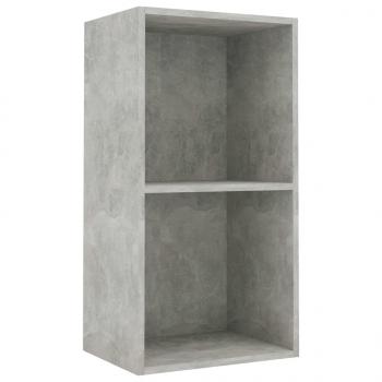 Bücherregal 2 Fächer Betongrau 40x30x76,5 cm Holzwerkstoff